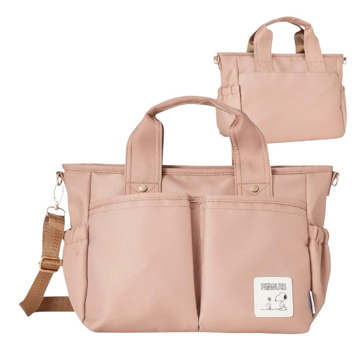 bolso cartera snoopy rosa