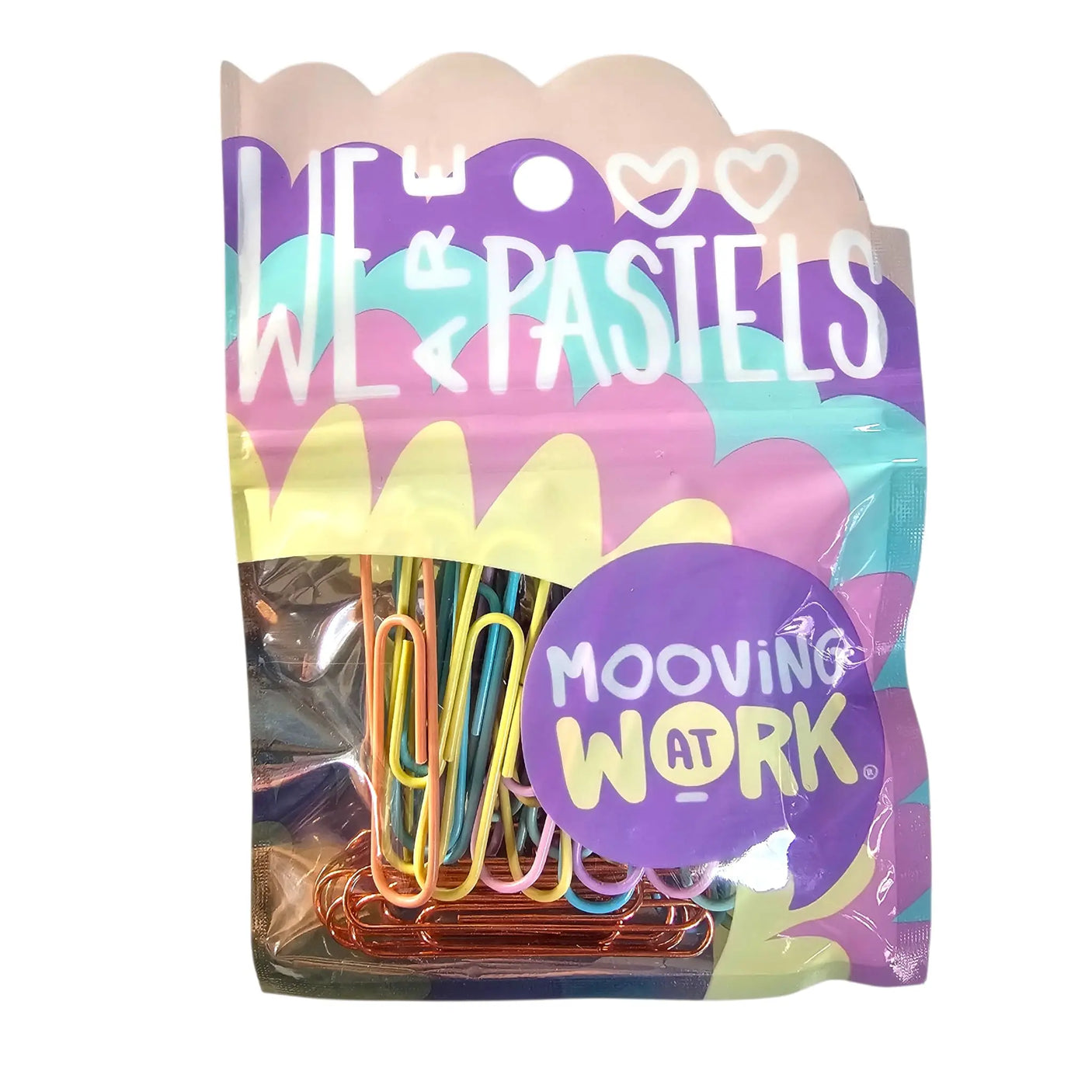 clips metálicos pastel y rose gold - elige tu tamaño