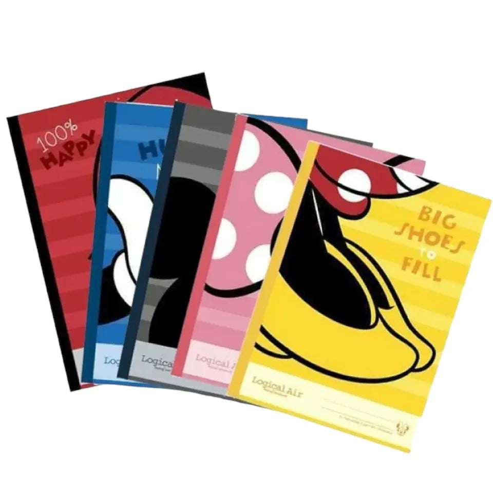 pack 5 cuadernos minnie mickey mouse disney colores 7mm A Line