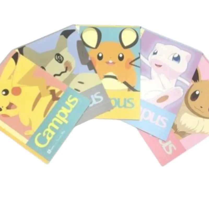 pack 5 cuadernos campus pokémon - pikachu & friends 7mm A Line