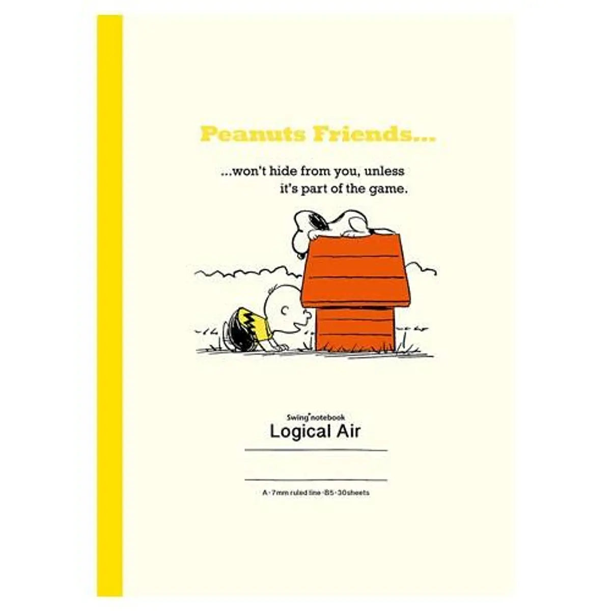 pack 5 cuadernos logical snoopy sunny days 7mm A Line