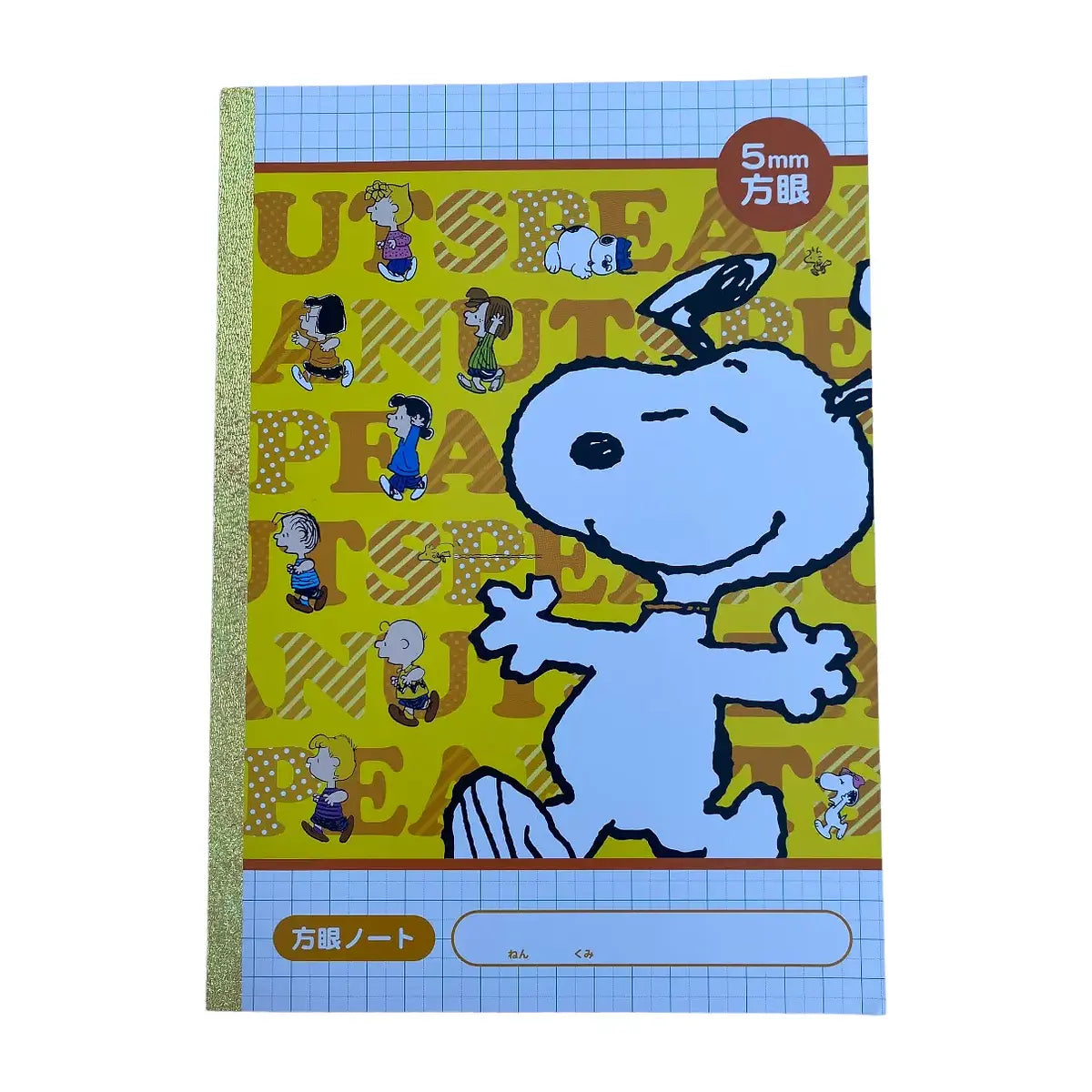 pack 5 cuadernos snoopy learning notebook 5mm cuadros