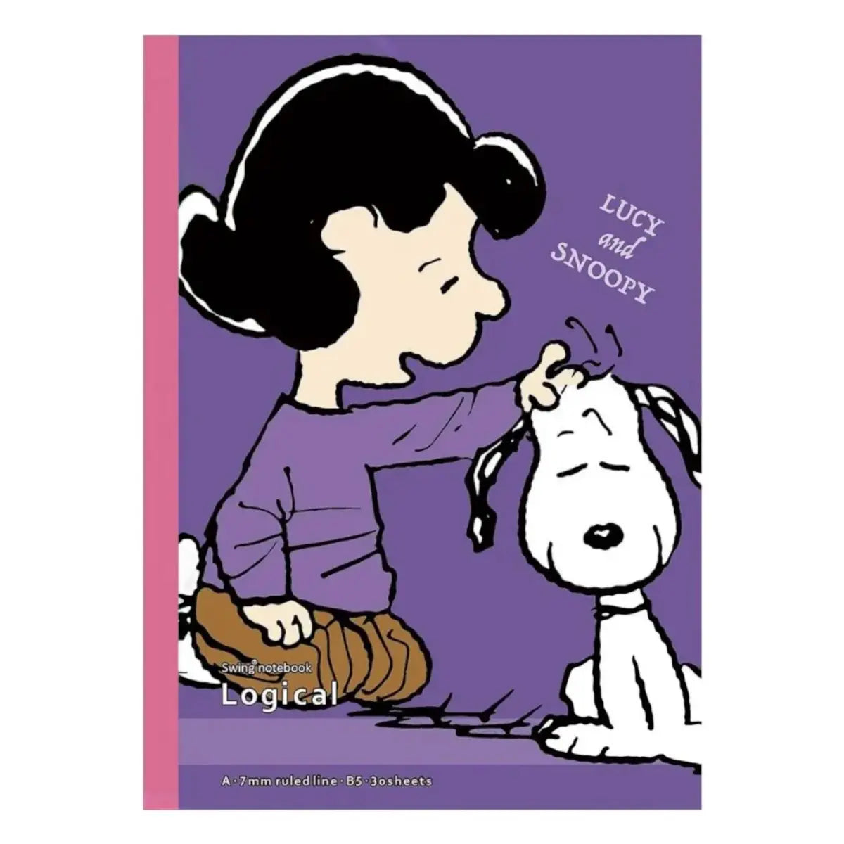 pack 5 cuadernos campus snoopy personajes 7mm A Line