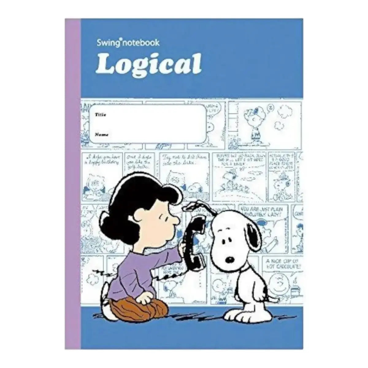 pack 5 cuadernos logical snoopy amigos comics 5mm A Line
