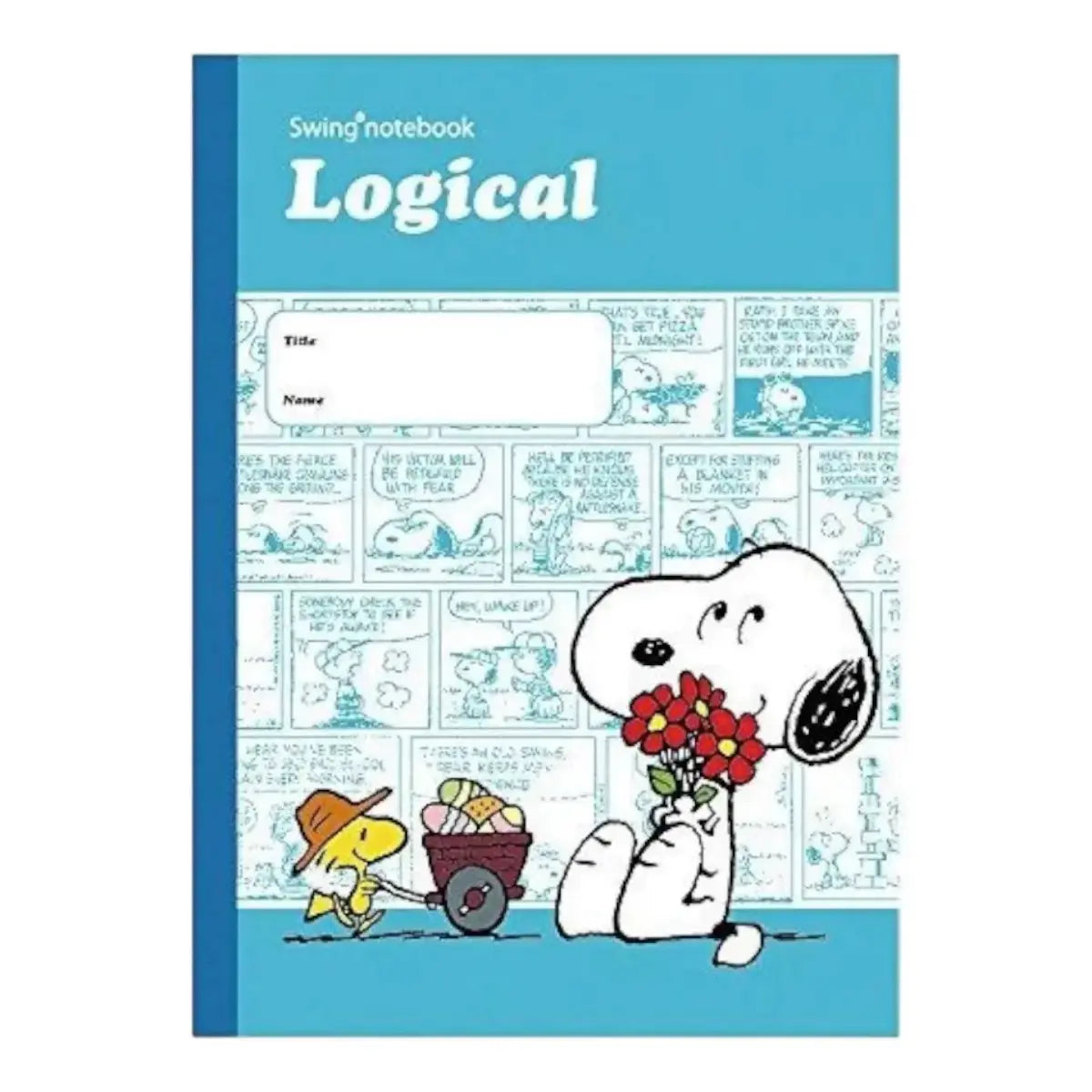 pack 5 cuadernos logical snoopy amigos comics 5mm A Line