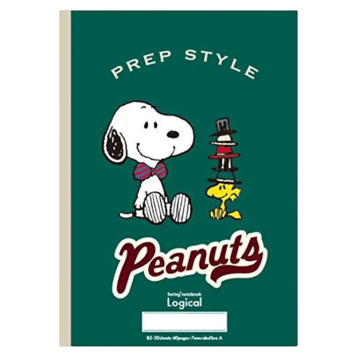 pack 5 cuadernos logical snoopy prep style 7mm A Line