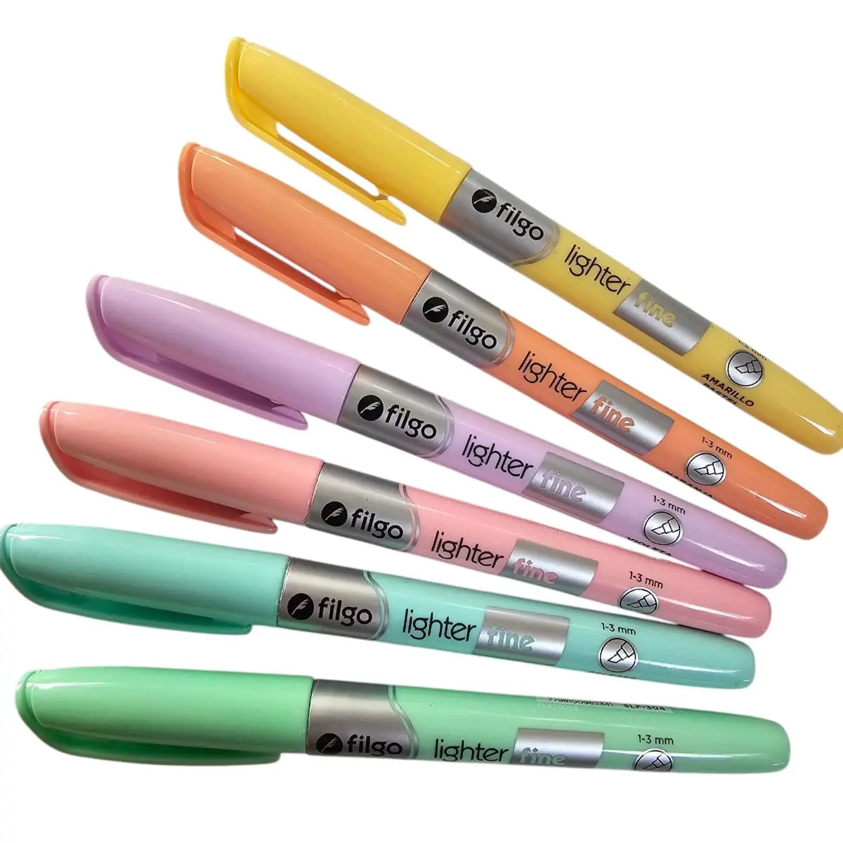 set de 6 resaltadores lighter fine pastel
