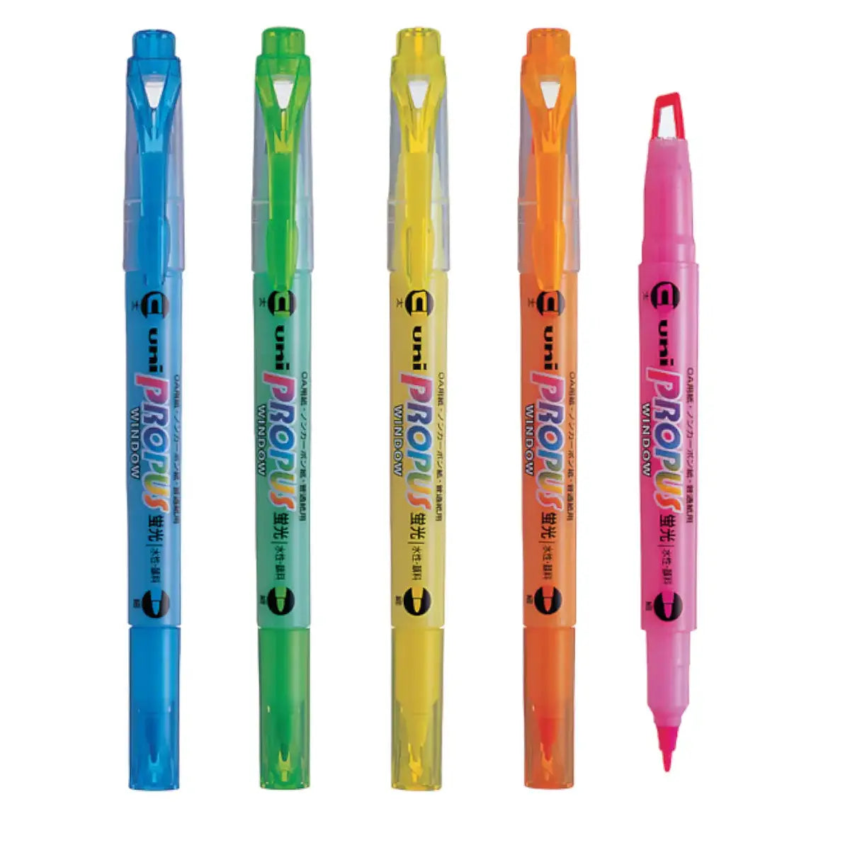 destacador uni ball propus fluor