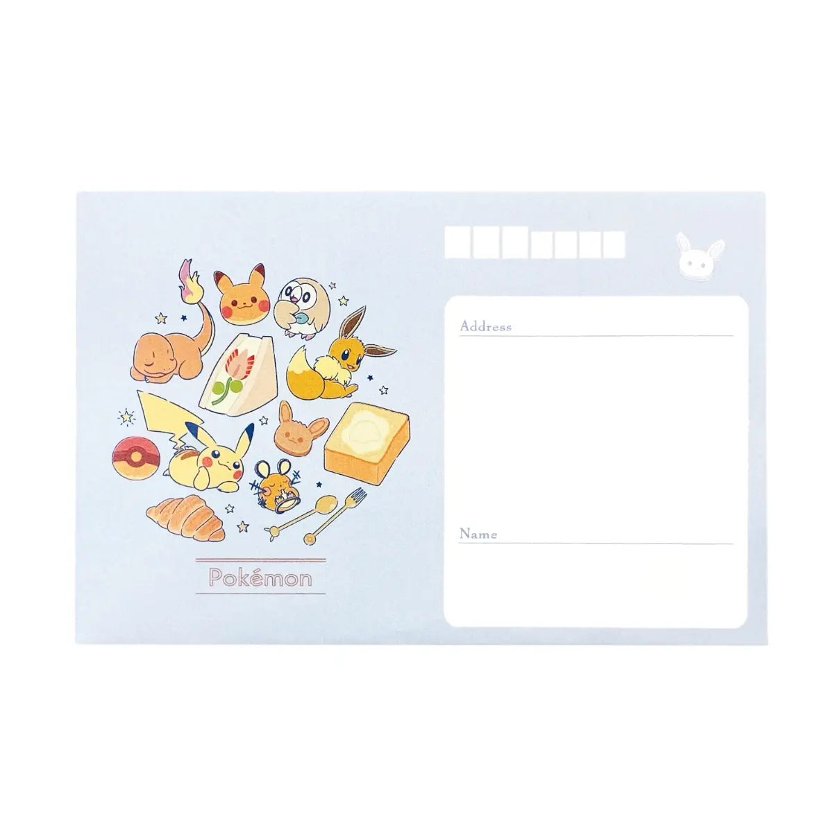 set de cartas y sobres pokémon (28 hojas / 14 sobres)