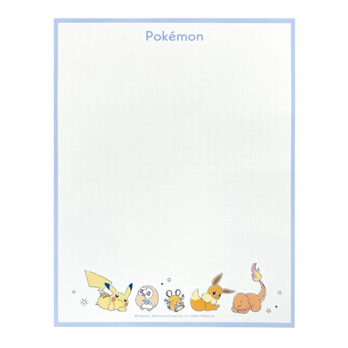 set de cartas y sobres pokémon (28 hojas / 14 sobres)