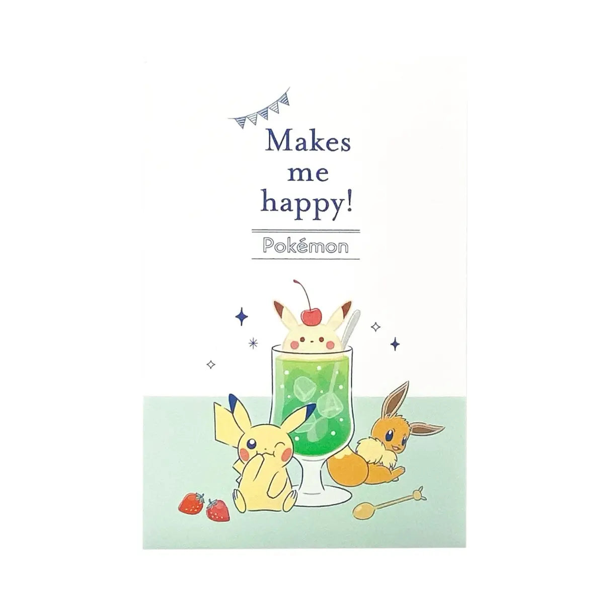 set de cartas y sobres pokémon (28 hojas / 14 sobres)