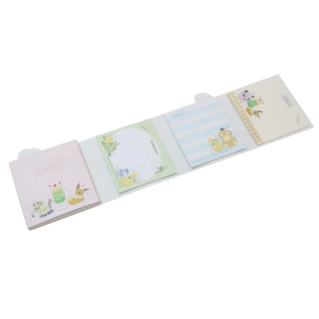 memopad desplegable pokemón (6 diseños / 90 hojas)