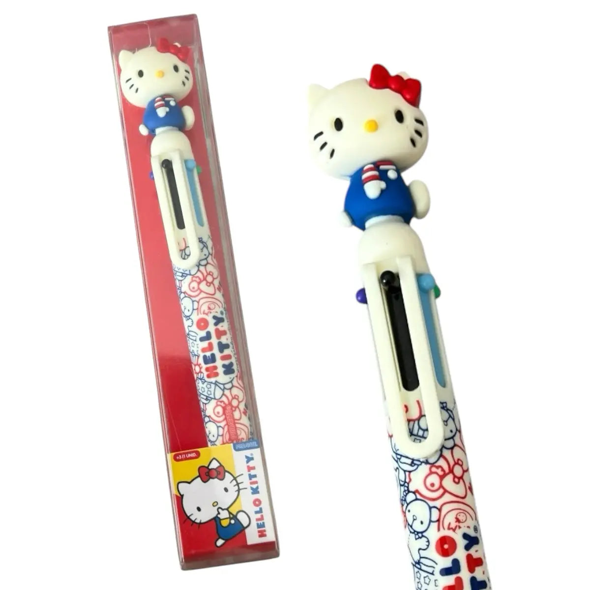 lápiz pasta multi 6 colores hello kitty sanrio