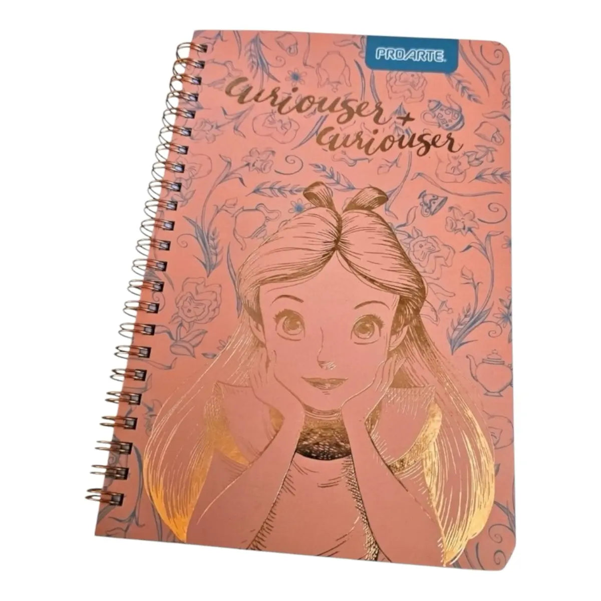 libreta a5 princesa alicia disney espiral