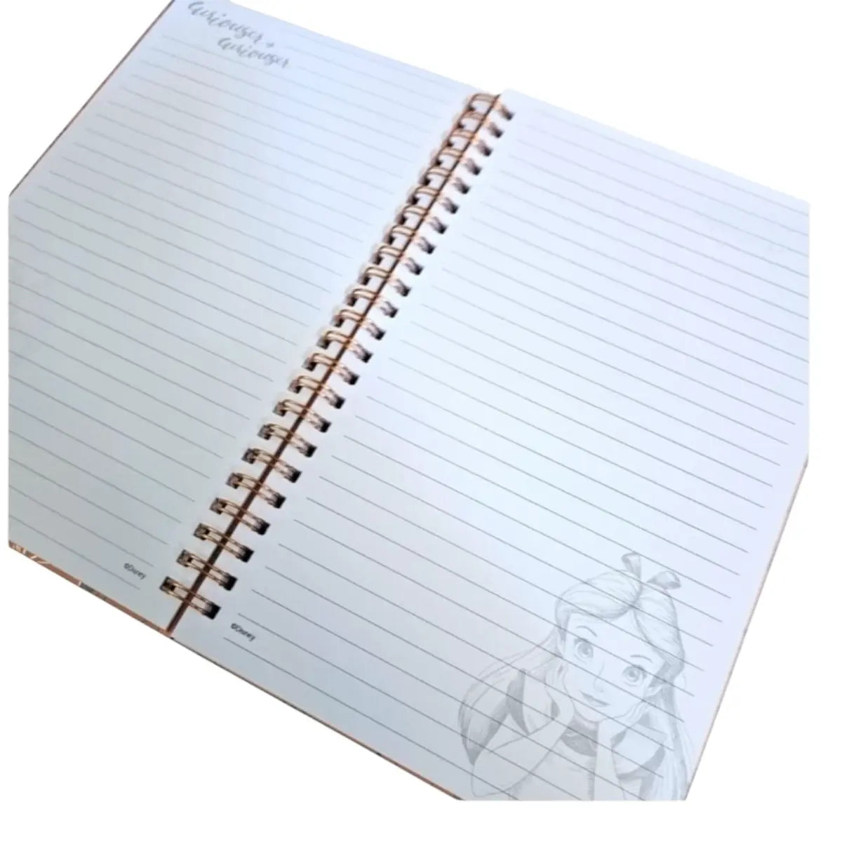 libreta a5 princesa alicia disney espiral
