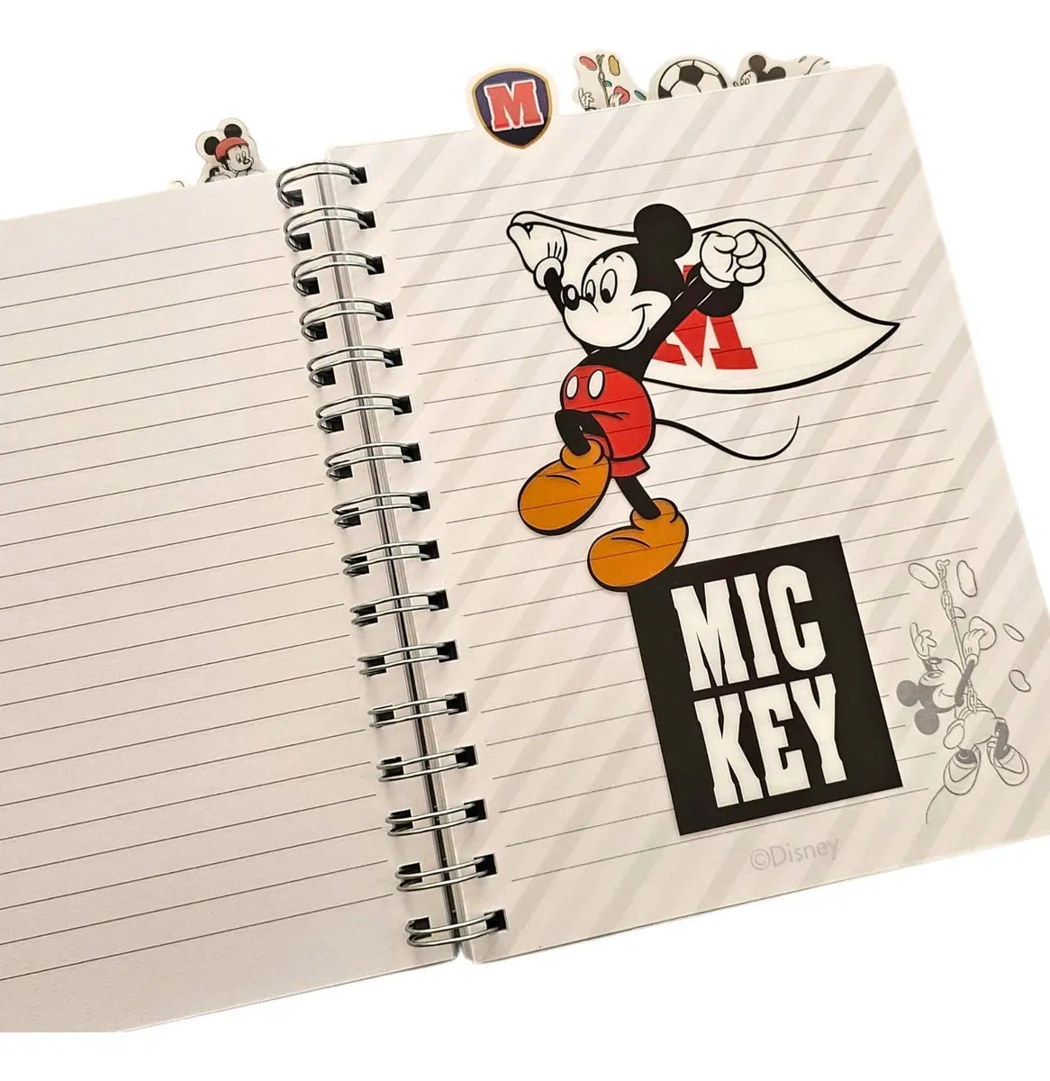 cuaderno disney mickey mouse con separadores