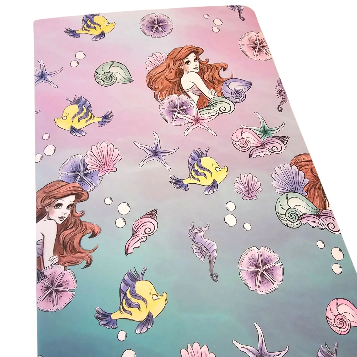libreta a5 sirenita hojas blancas de líneas