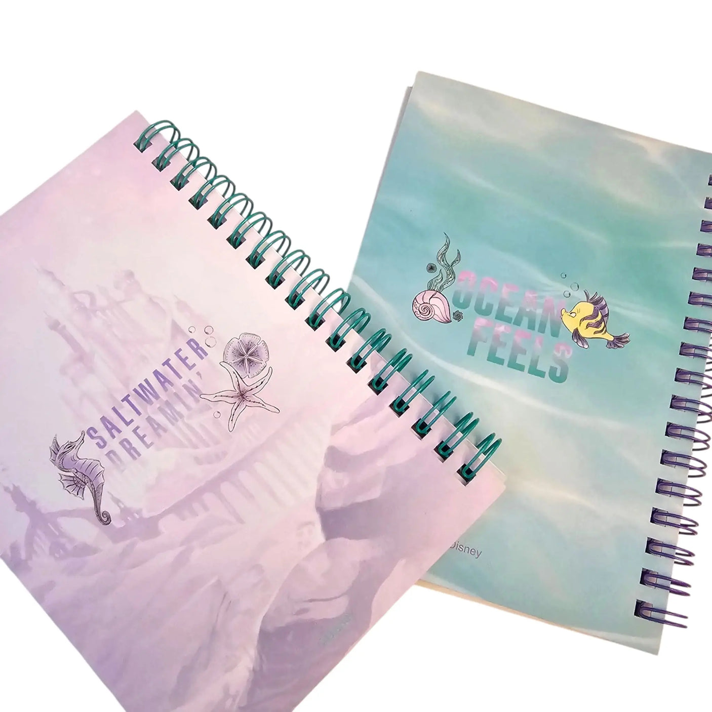 libreta a6 sirenita hojas blancas de líneas