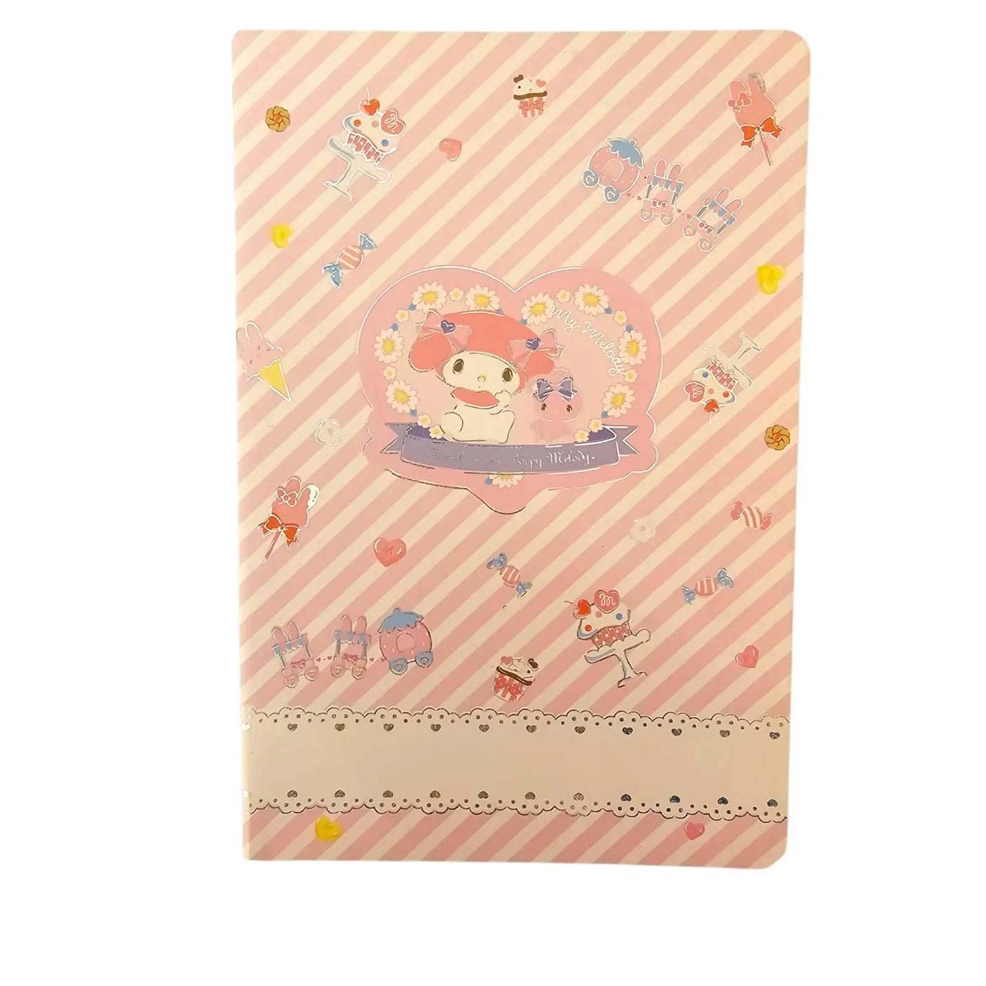 libreta personajes sanrio brillante líneas