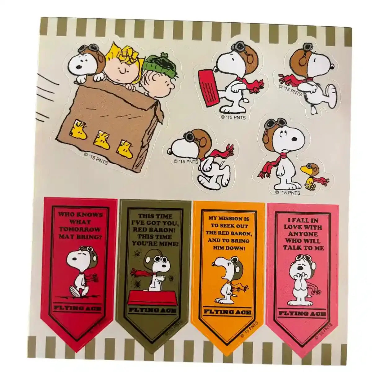 librito snoopy peanuts sticker edición limitada rosa