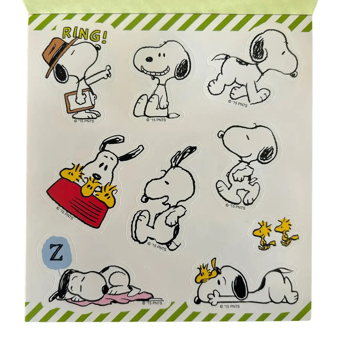 librito snoopy peanuts sticker edición limitada rosa