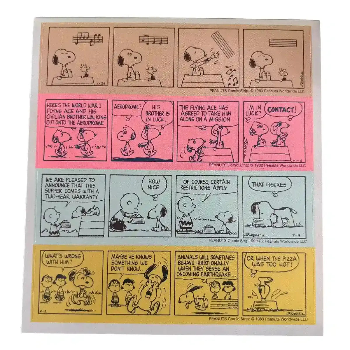 librito snoopy peanuts sticker edición limitada rosa