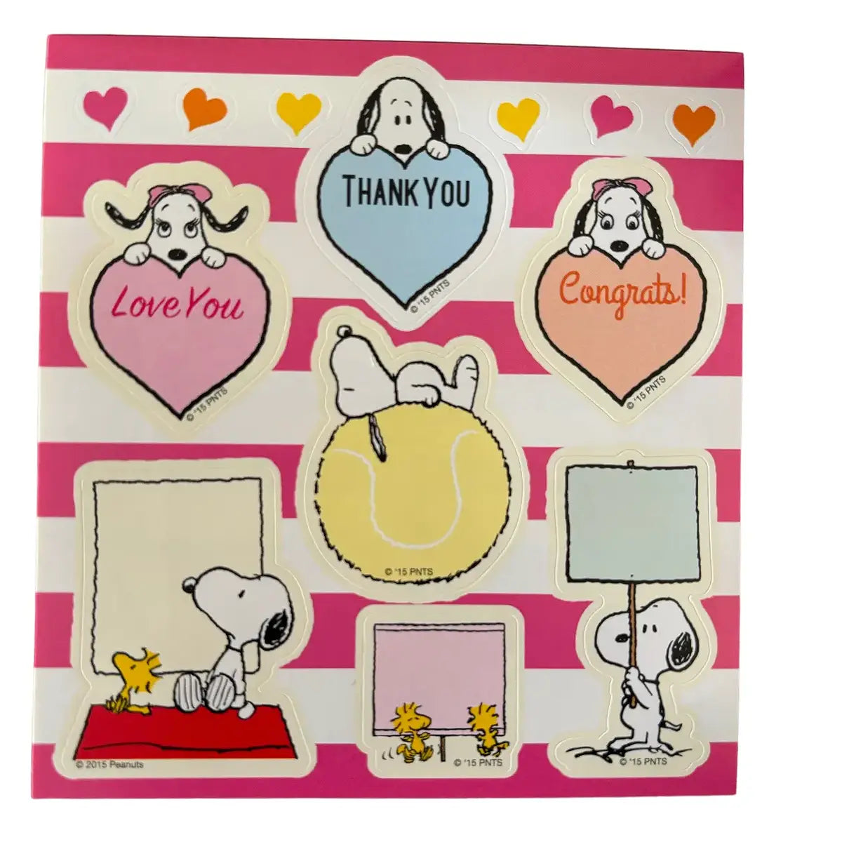 librito snoopy peanuts sticker edición limitada rosa