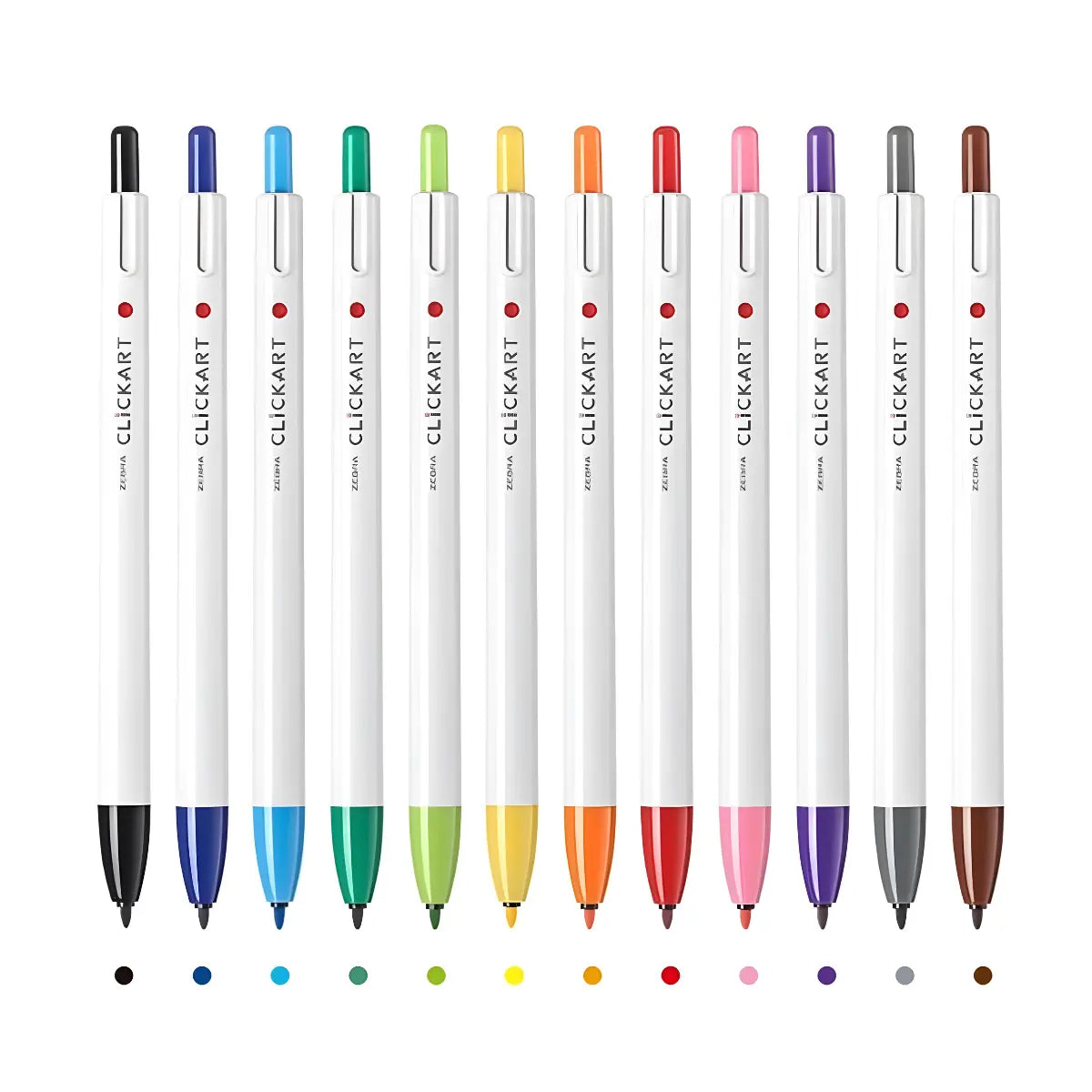 set 12 rotuladores zebra click art 0.6 mm