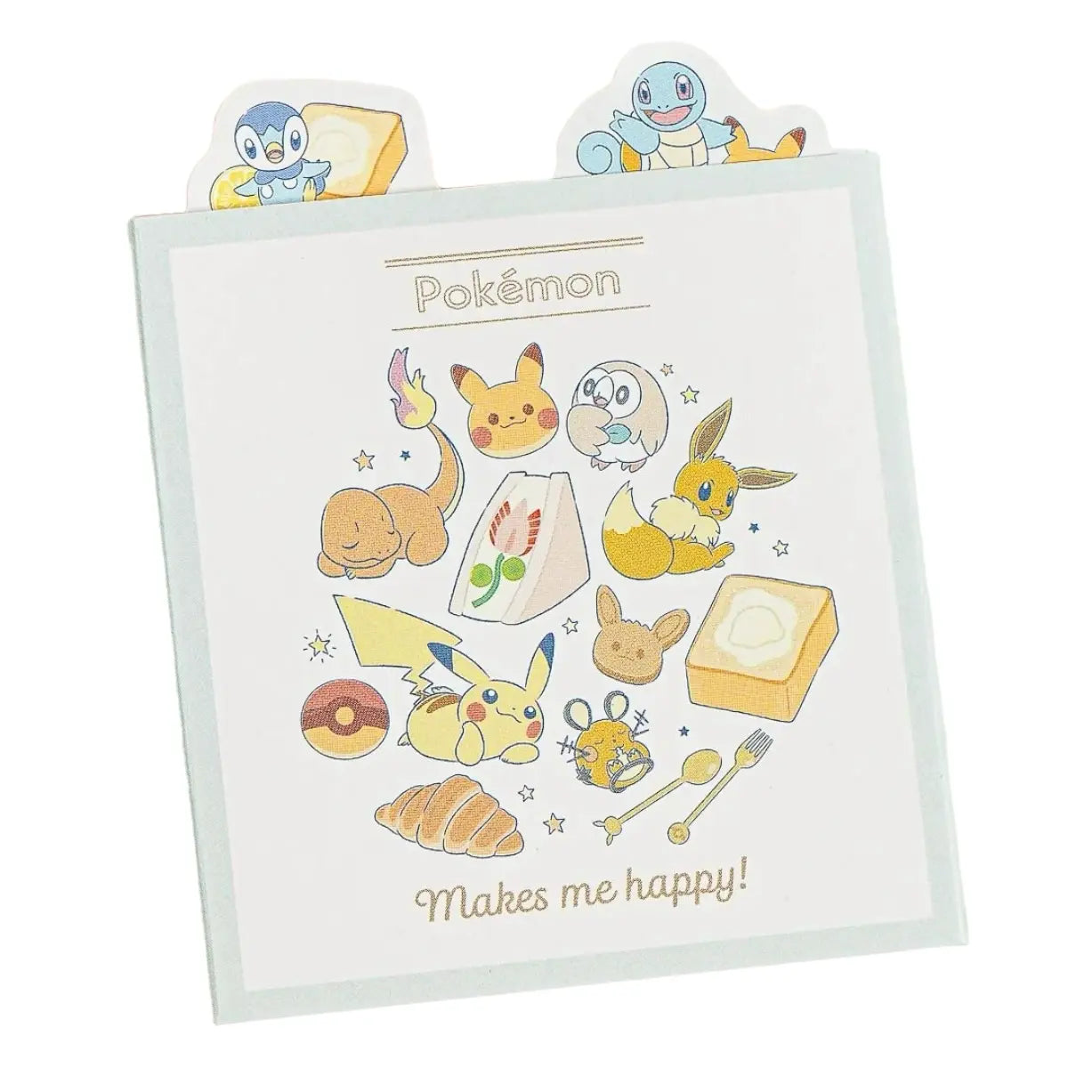 memopad desplegable pokemón (6 diseños / 90 hojas)