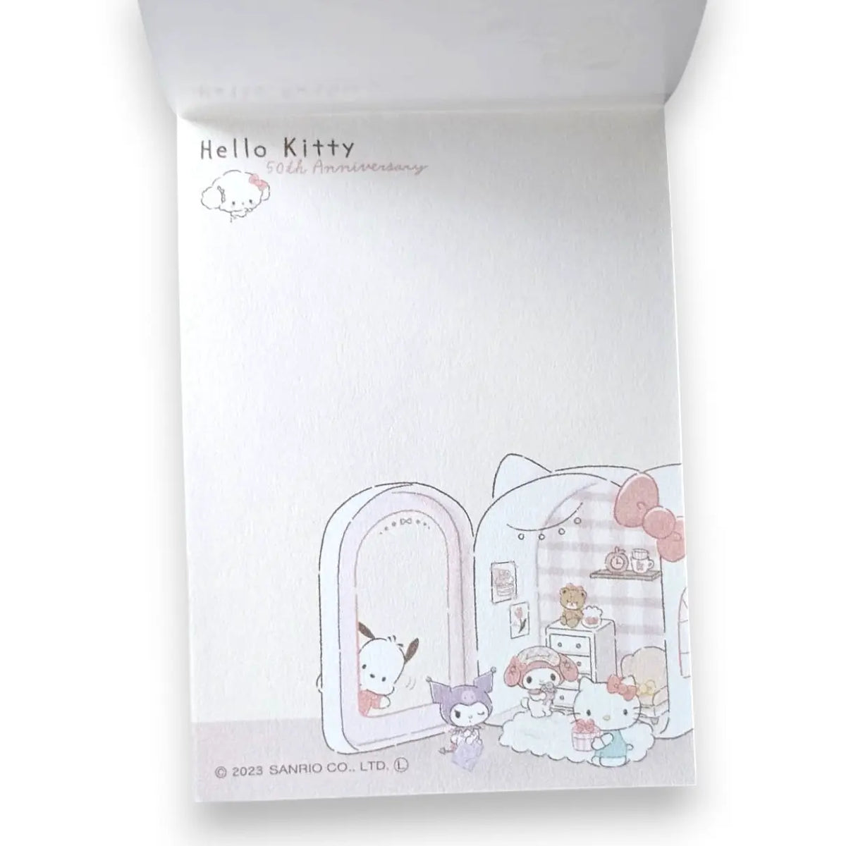 mini notepad sanrio room party hello kitty 50th anniversary