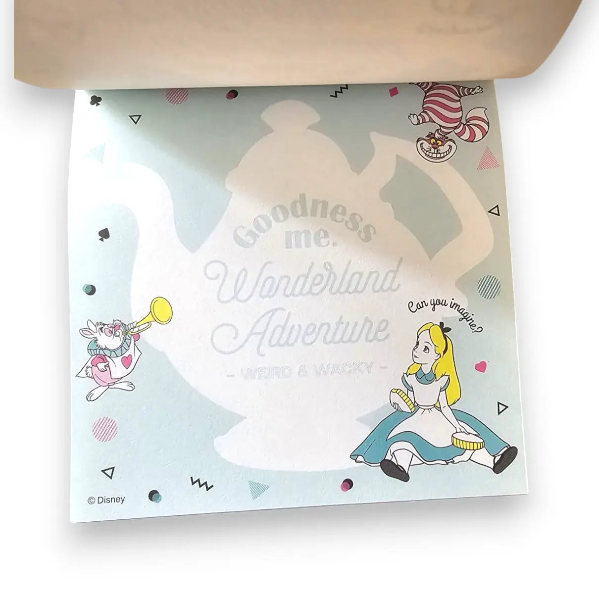 memopad cuadrado alicia wonderland this way