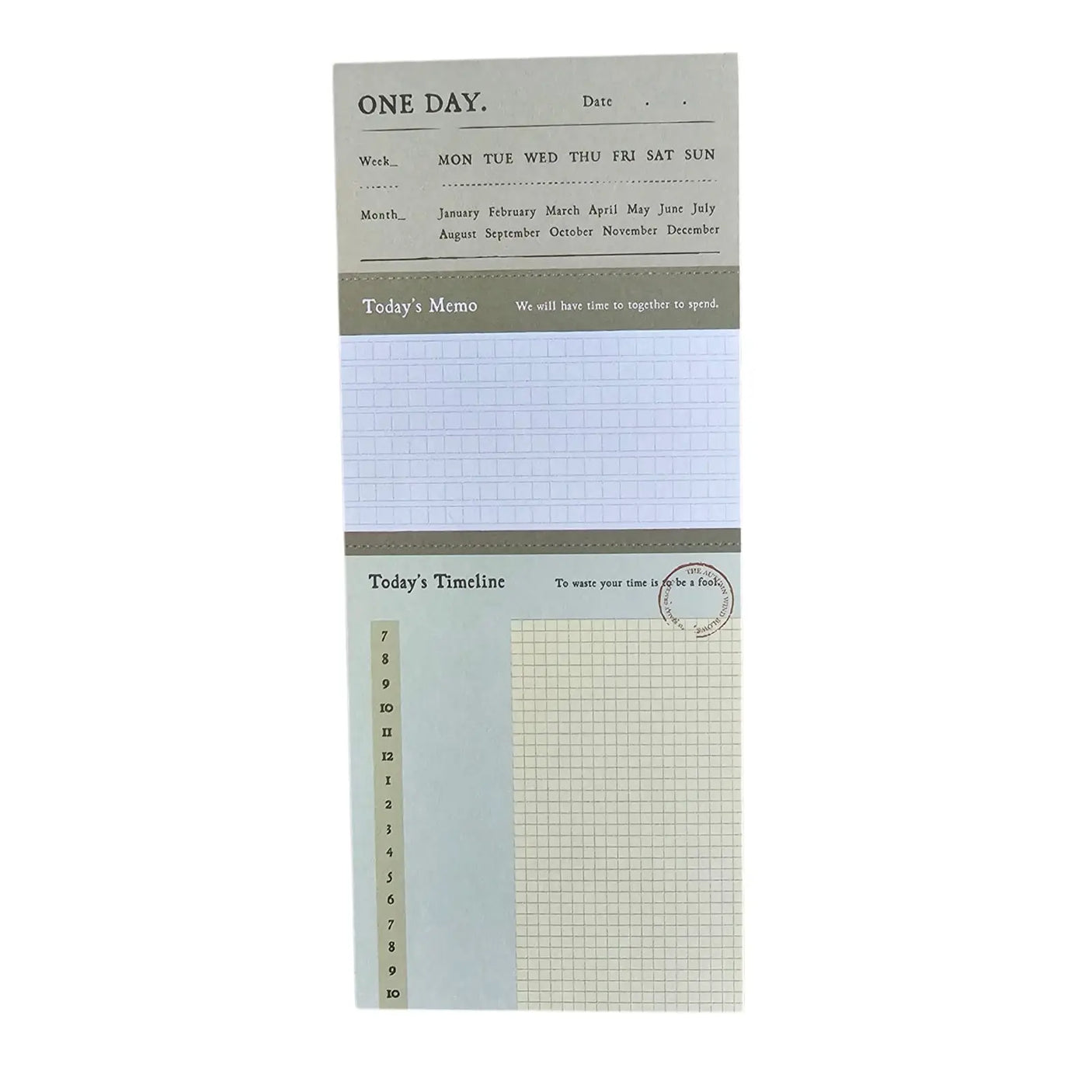taco de notas multitarea con prepicado vintage