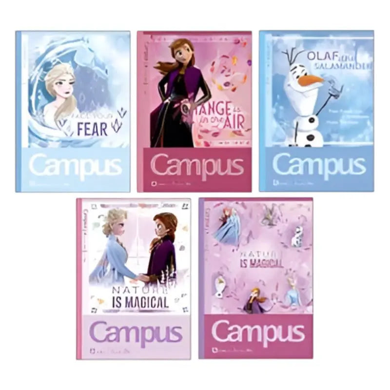 pack 5 cuadernos campus frozen disney 7mm A Line