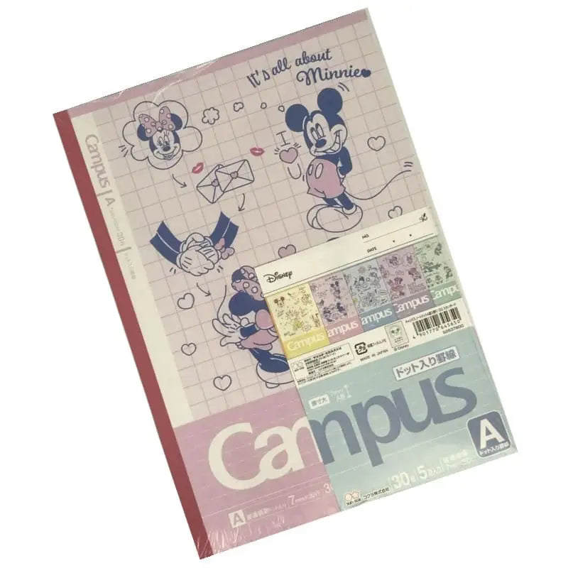 pack 5 cuadernos campus disney mickey y amigos 7mm A Line