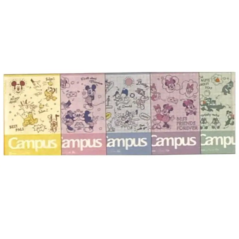 pack 5 cuadernos campus disney mickey y amigos 7mm A Line