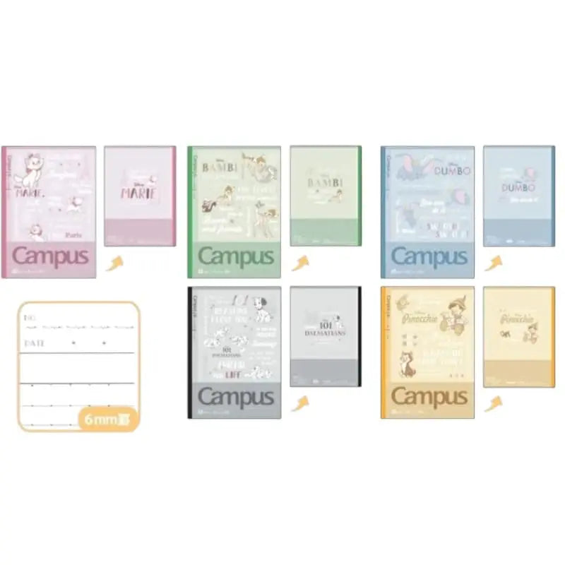 pack 5 cuadernos campus disney clasicos retro 6mm B Line