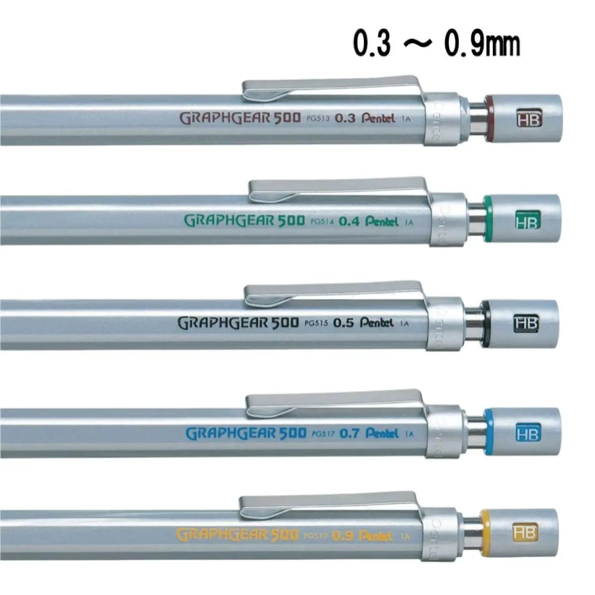 portaminas técnico pentel graphgear 500 - serie profesional pg500