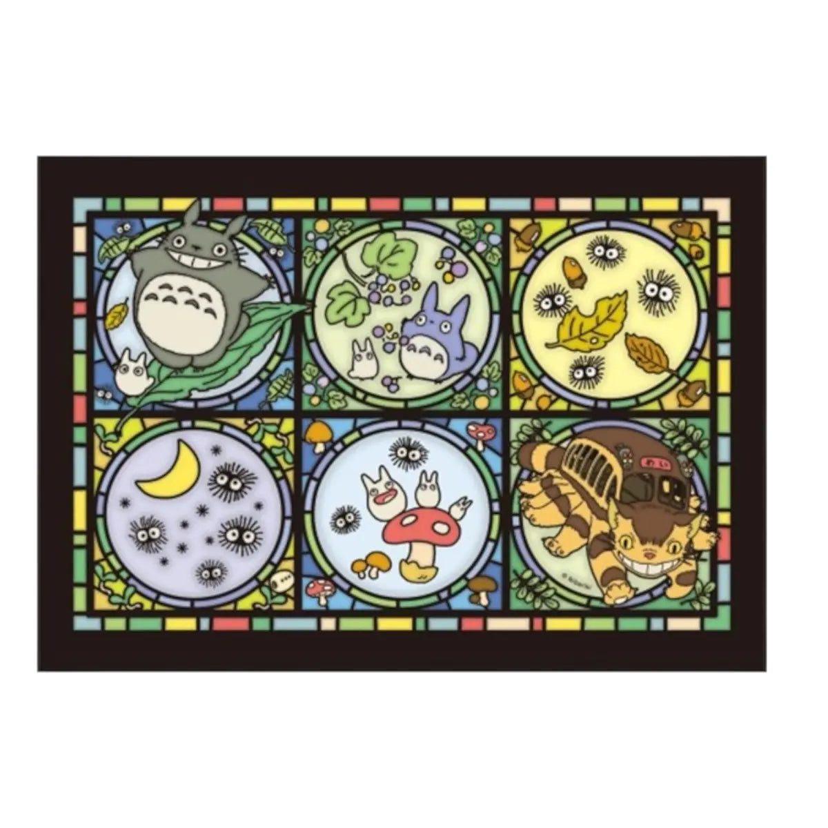 puzzle 208 piezas totoro studio ghibli estilo cristal