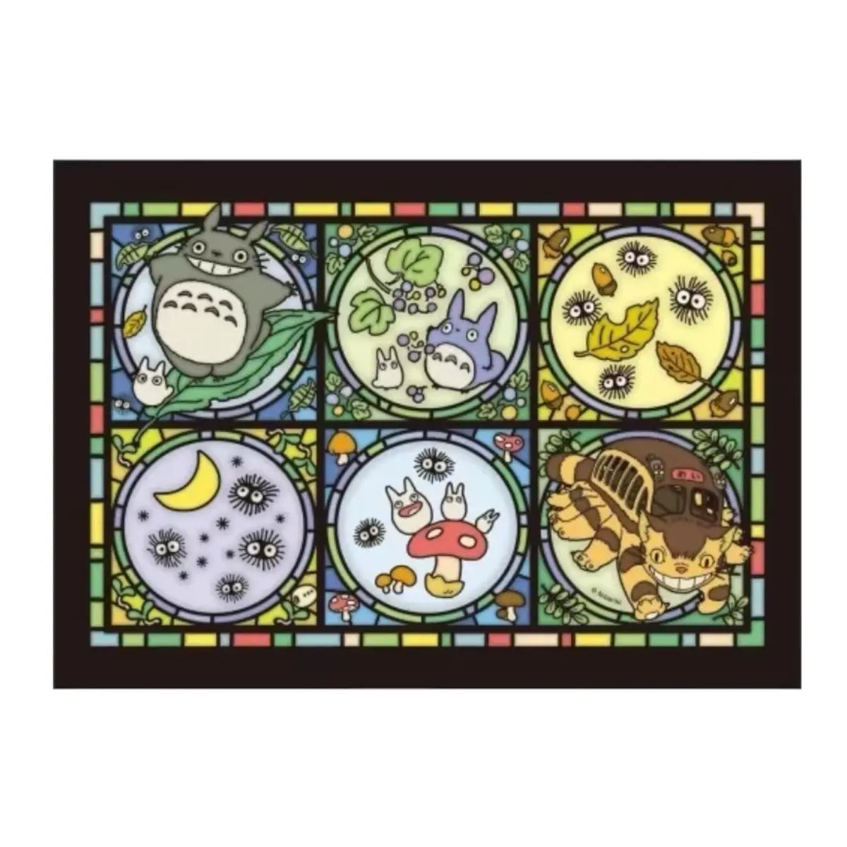 puzzle 208 piezas totoro studio ghibli estilo cristal