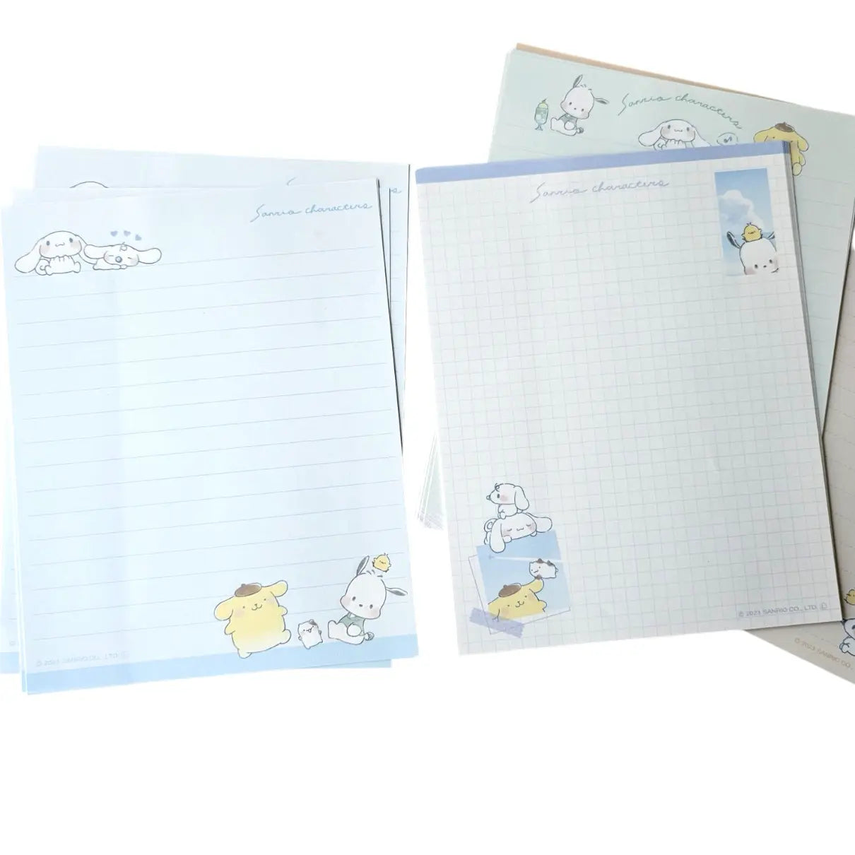 set de cartas y sobres sanrio (28 hojas / 14 sobres)