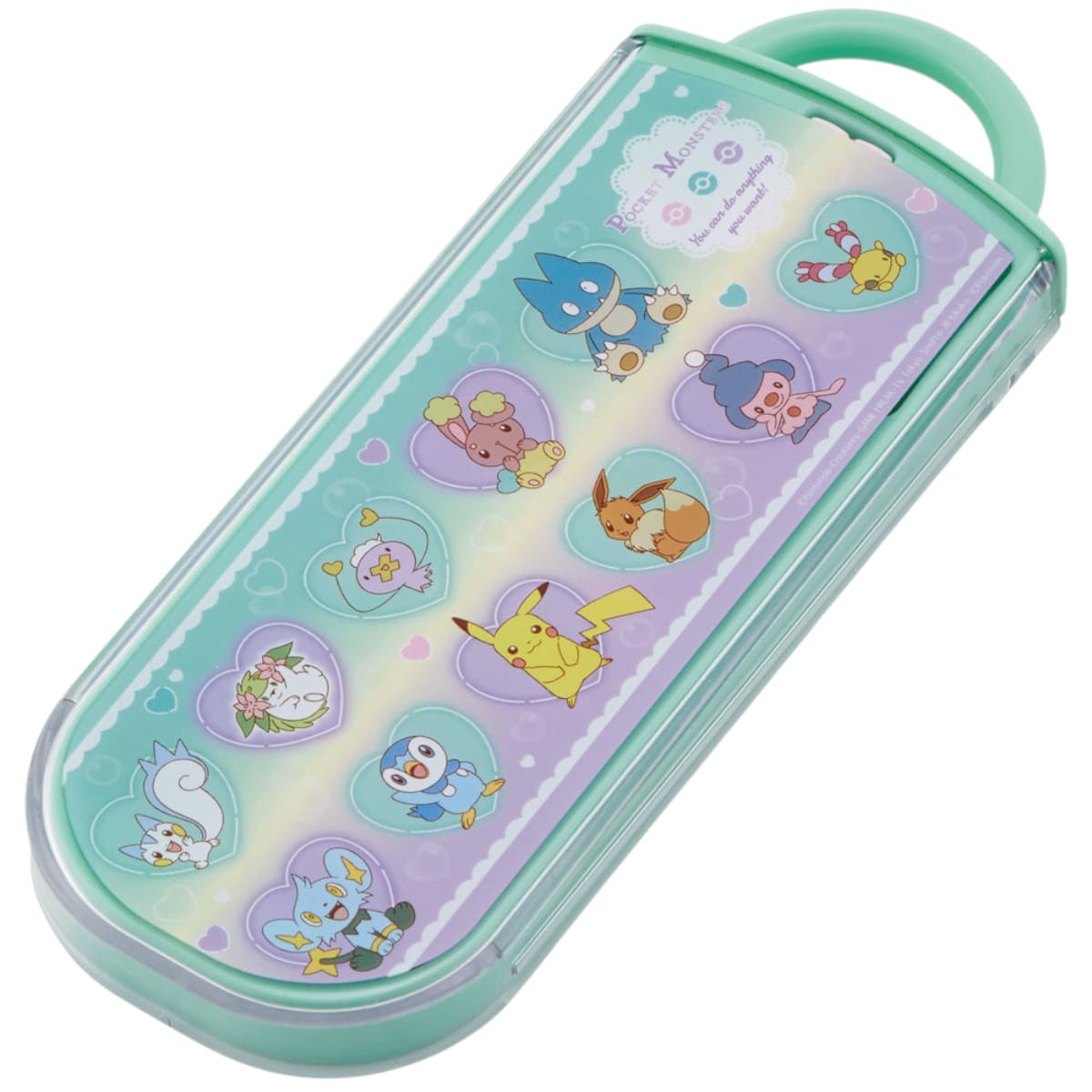 set de servicios con palillo pokémon