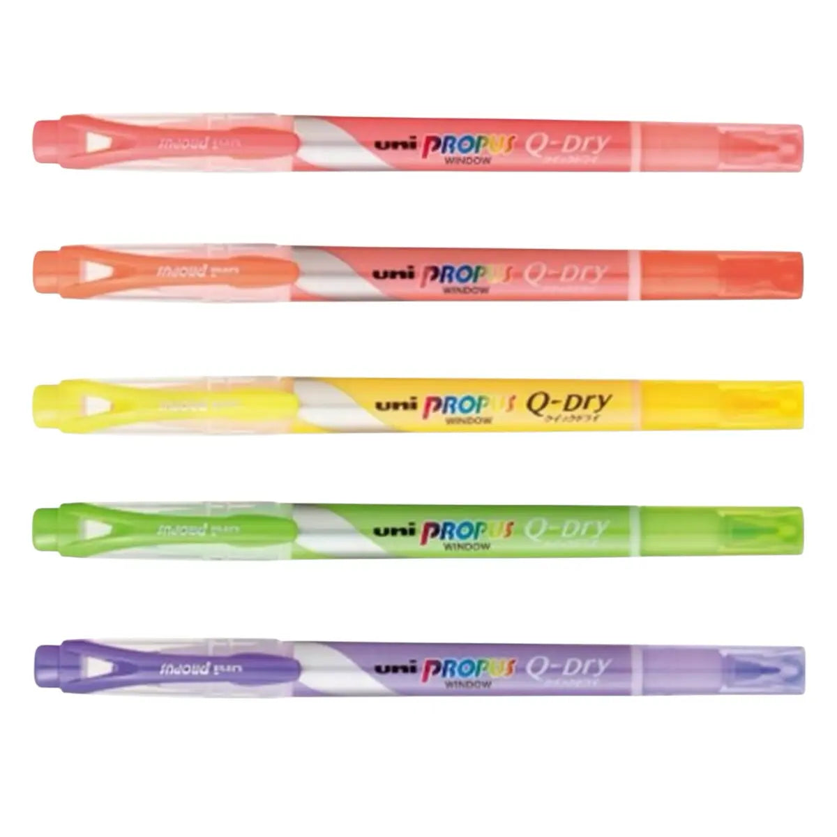 set 5 destacadores uni propus q dry secado rápido