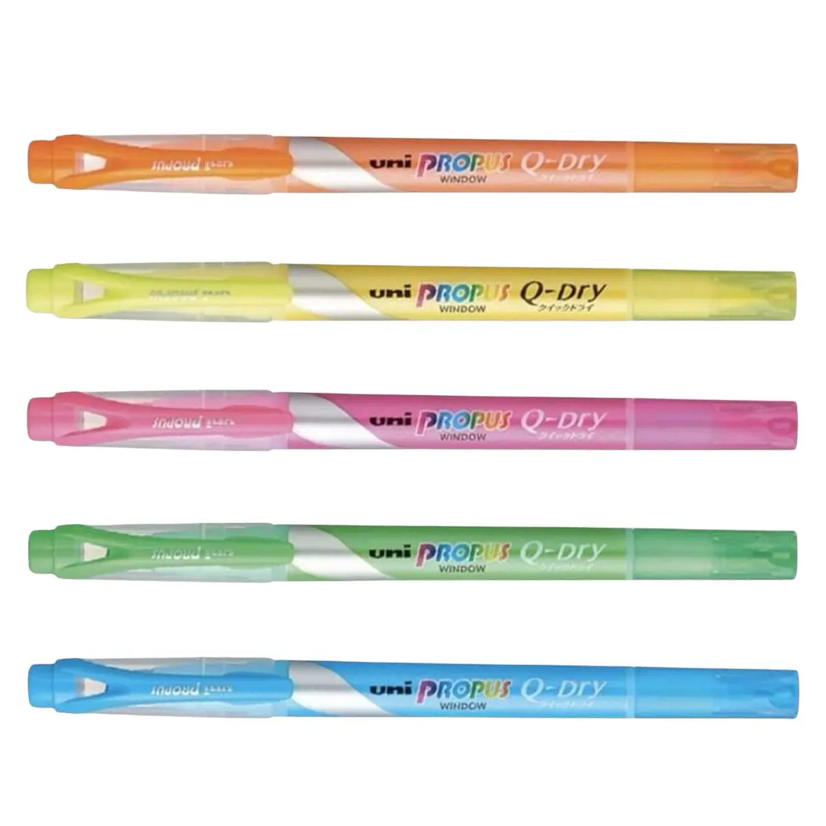 set 5 destacadores uni propus q dry secado rápido