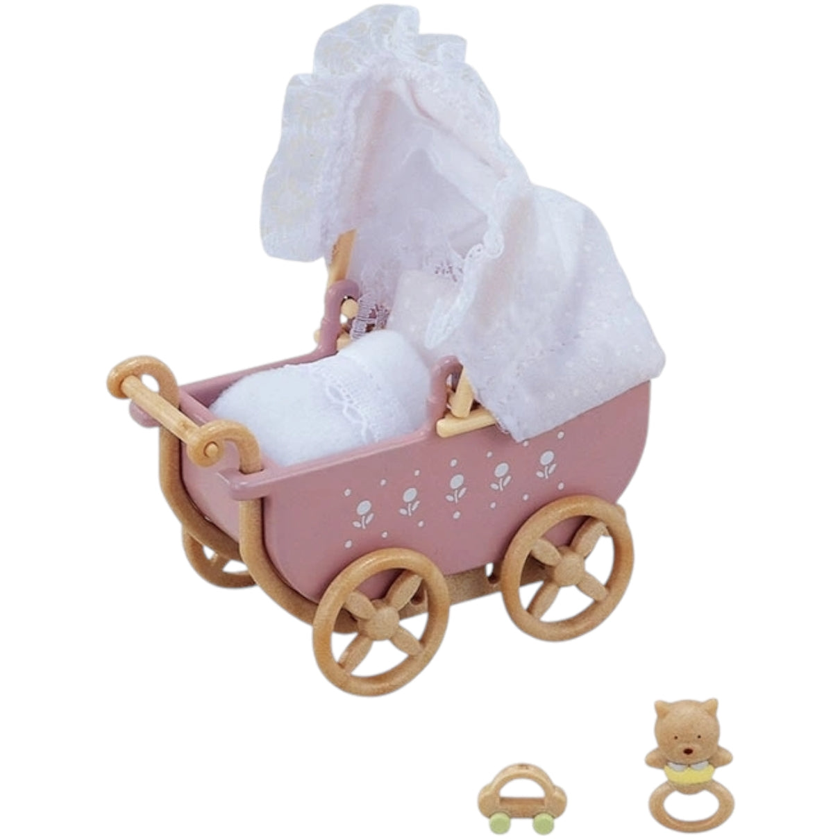 sylvanian families set de coche gemelos conejos