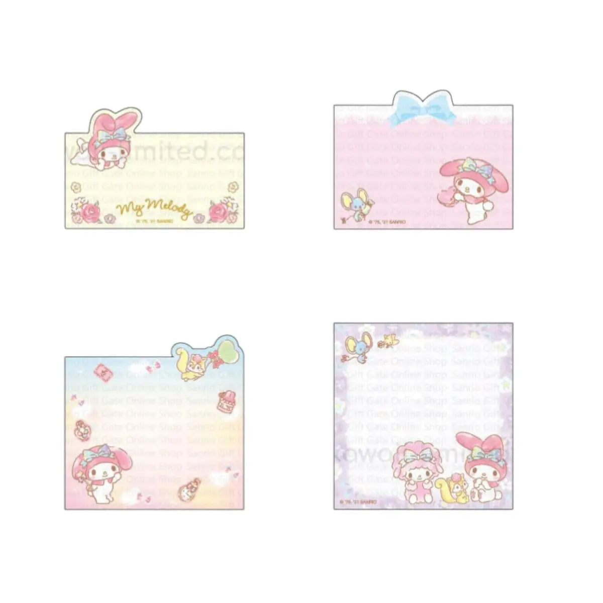 set de notas adhesivas sanrio - libreta desplegable