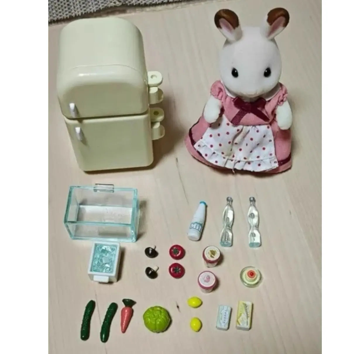 sylvanian families set mamá coneja refrigerador