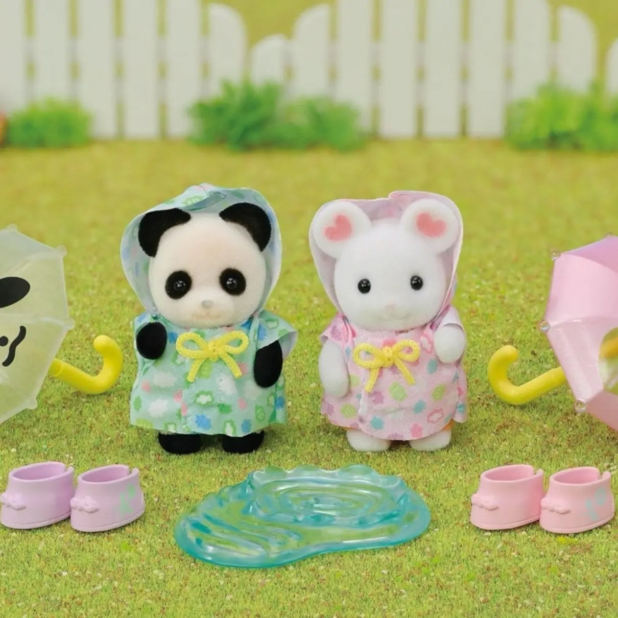 set sylvaniana families bebés días lluviosos