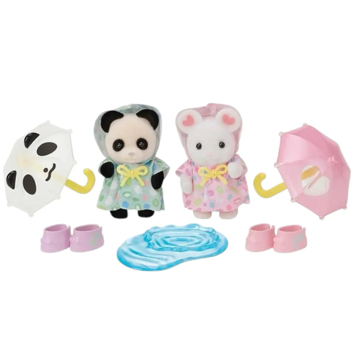 set sylvaniana families bebés días lluviosos