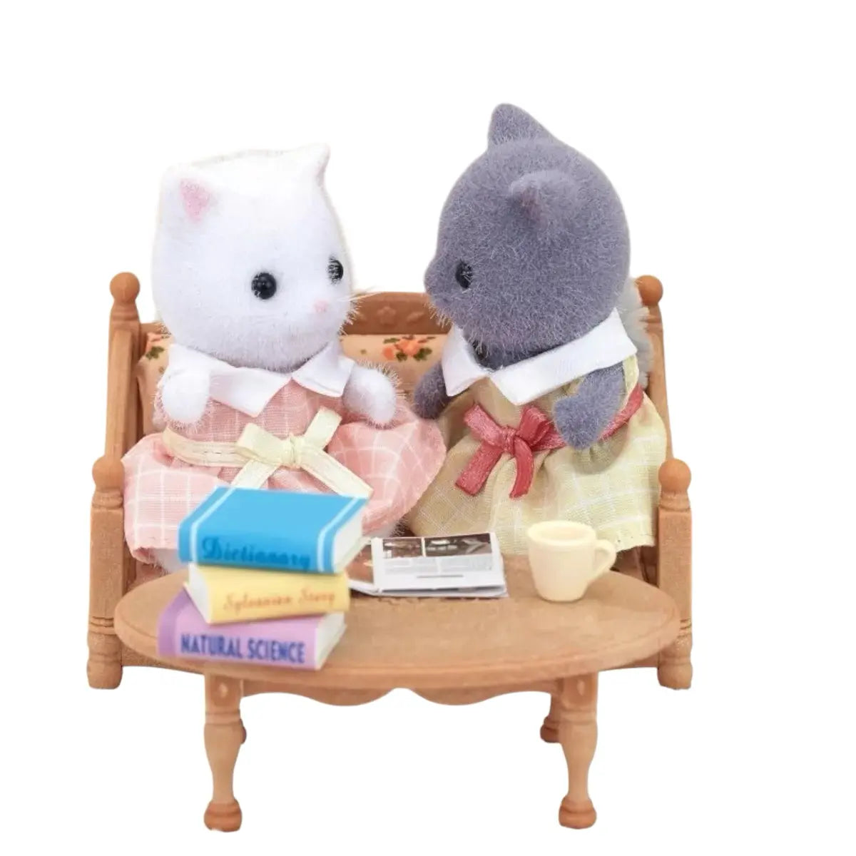 sylvanian families niña gris persa