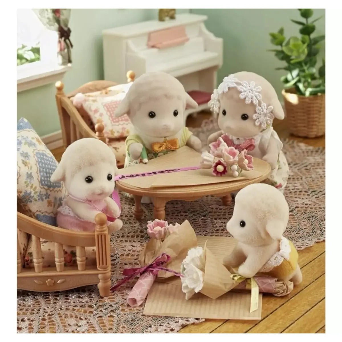 sylvanian families gemelos ovejas